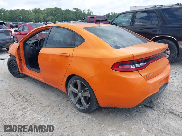 2014 Dodge Dart GT with VIN 1C3CDFEB8ED741922, listed as a IAAI auction lot 42388107 with Not provided miles and . Bid and sale history available at DreamBid. Image 3.