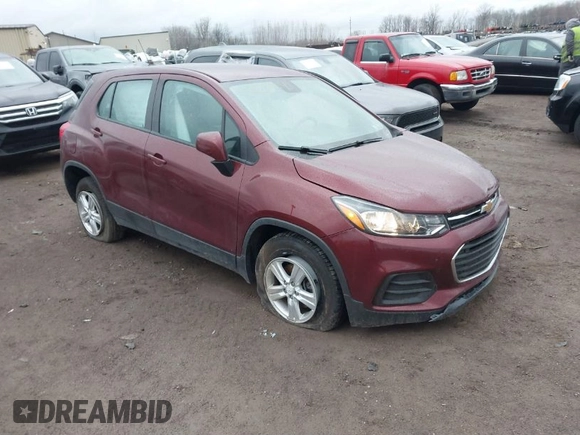 2017 Chevrolet Trax LS with VIN 3GNCJNSB0HL172704, listed as a IAAI auction lot 41821362 with 60,426 mi miles. Bid and sale history available at carsss.com. Image 1.