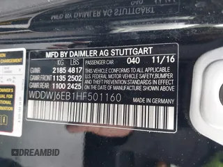 2017 Mercedes-Benz C 43 AMG with VIN WDDWJ6EB1HF501160, listed as a IAAI auction lot 42185283 with 36,450 mi miles and . Bid and sale history available at carsss.com. Image 9.