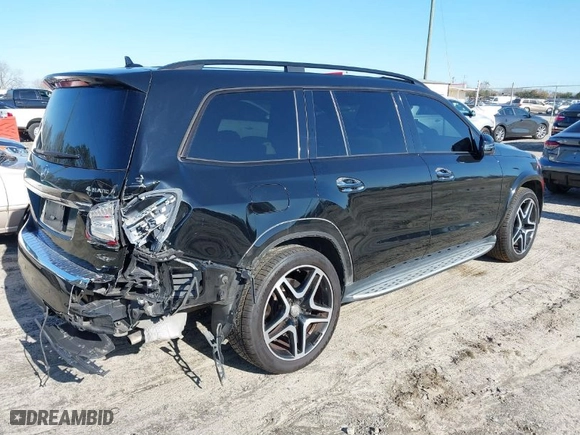 2017 Mercedes-Benz GLS with VIN 4JGDF7DE9HA747550, listed as a IAAI auction lot 41489690 with 125,945 mi miles. Bid and sale history available at carsss.com. Image 4.