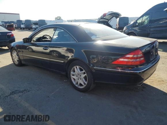 2002 Mercedes-Benz CL 500/600 z VIN WDBPJ75JX2A030740, wystawiony jako Copart lot #42142025 z przebiegiem 82 576 mil mil oraz Szkoda całkowita • Salvage title. Historia ofert i sprzedaży dostępna na DreamBid. Obrazek 2.