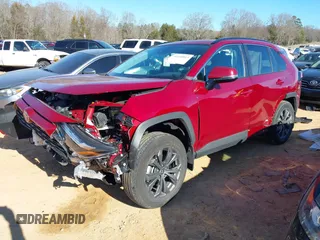 2024 Toyota RAV4 Hybrid XLE Premium with VIN 4T3B6RFVXRU166145, listed as a IAAI auction lot 41310813 with 8,276 mi miles and . Bid and sale history available at DreamBid. Image 17.