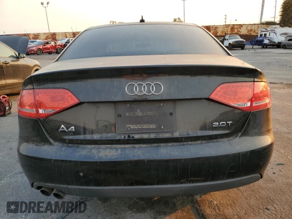 2010 Audi A4 2.0T Premium Plus with VIN WAUEFAFL1AN030850, listed as a Copart auction lot 88168785 with 122,396 mi miles and Clean Title. Bid and sale history available at carsss.com. Image 6.