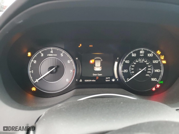 2019 Acura RDX w/Technology Pkg with VIN 5J8TC1H5XKL015893, listed as a Copart auction lot 43321525 with 28,339 mi miles and Salvage Title. Bid and sale history available at carsss.com. Image 9.