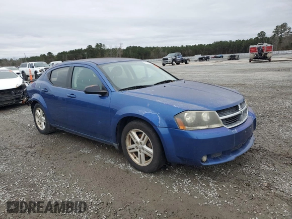 2009 Dodge Avenger SXT with VIN 1B3LC56B09N519917, listed as a Copart auction lot 85492024 with 186,290 mi miles and Salvage Title. Bid and sale history available at DreamBid. Image 4.
