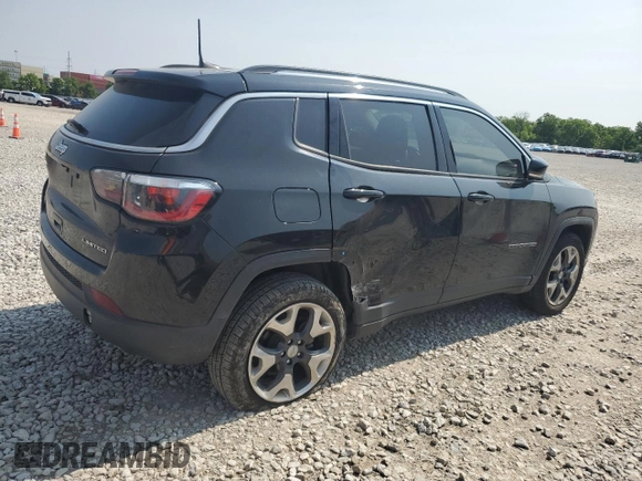 2018 Jeep Compass Limited z VIN 3C4NJDCB5JT341499, wystawiony jako Copart lot #59338715 z przebiegiem 131 149 mil mil oraz Szkoda całkowita • Salvage title. Historia ofert i sprzedaży dostępna na DreamBid. Obrazek 3.