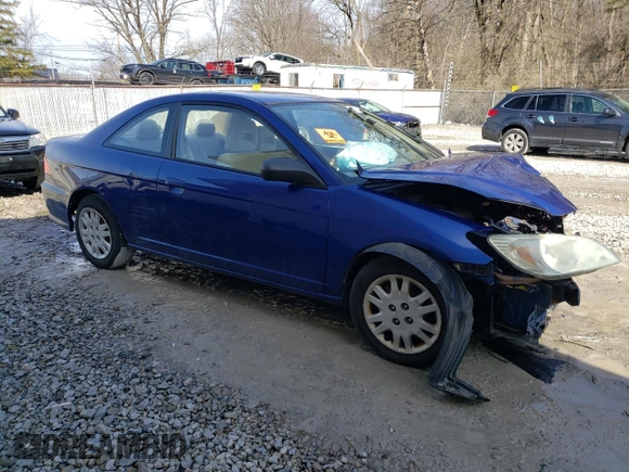 2004 Honda Civic LX with VIN 1HGEM22594L075753, listed as a Copart auction lot 47078255 with 158,653 mi miles and Salvage Title. Bid and sale history available at DreamBid. Image 4.