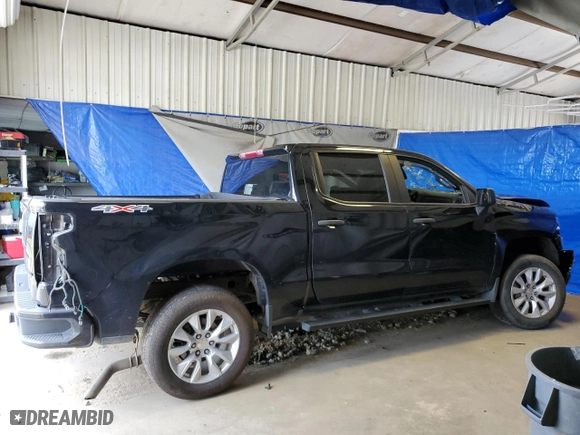 2022 Chevrolet Silverado 1500 LTD Custom with VIN 3GCPYBEK5NG204969, listed as a Copart auction lot 65724044 with NaN miles and Salvage Title. Bid and sale history available at carsss.com. Image 3.