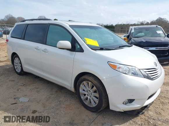 2012 Toyota Sienna XLE with VIN 5TDDK3DC3CS041984, listed as a IAAI auction lot 41711974 with 149,879 mi miles. Bid and sale history available at carsss.com. Image 1.