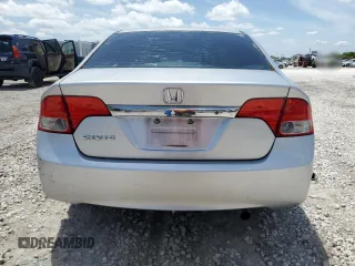 2010 Honda Civic LX with VIN 2HGFA1F54AH326835, listed as a Copart auction lot 55992885 with 78,004 mi miles and Salvage Title. Bid and sale history available at DreamBid. Image 6.
