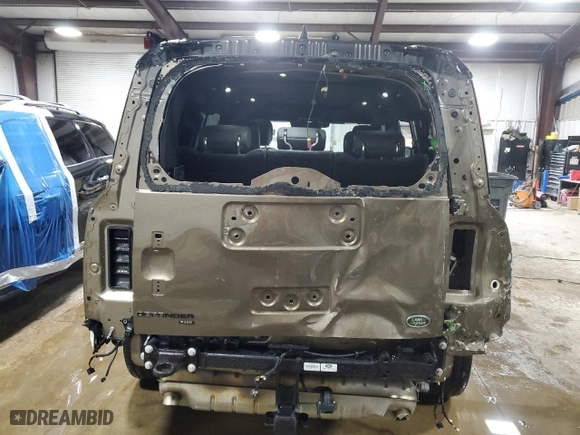 2023 Land Rover Defender X-Dynamic SE with VIN SALE2FEU0P2209020, listed as a Copart auction lot 48222315 with 14,110 mi miles and Salvage Title. Bid and sale history available at carsss.com. Image 6.