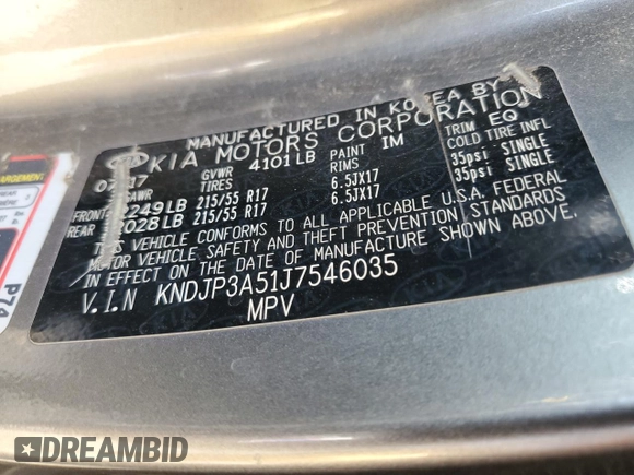 2018 Kia Soul + with VIN KNDJP3A51J7546035, listed as a Copart auction lot 51277975 with 179,293 mi miles and Salvage Title. Bid and sale history available at DreamBid. Image 15.