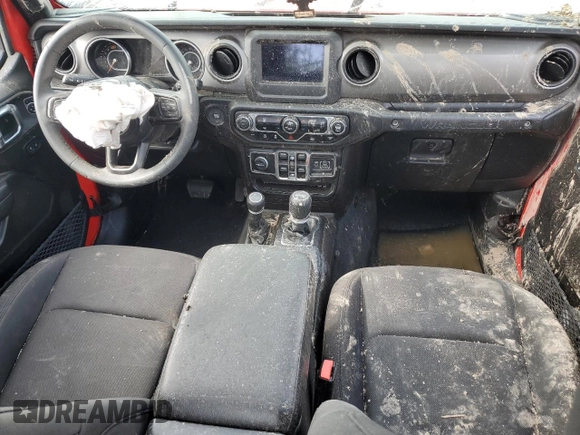 2023 Jeep Wrangler Willys with VIN 1C4HJXDN9PW509722, listed as a Copart auction lot 53980855 with 29,935 mi miles and Salvage title. Bid and sale history available at DreamBid. Image 8.