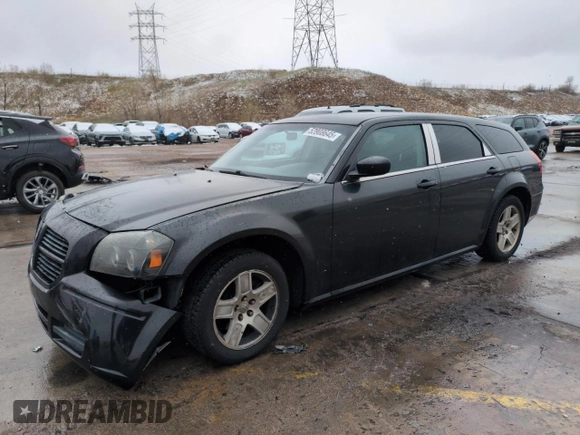 2005 Dodge Magnum SE z VIN 2D4FV48V55H529419, wystawiony jako Copart lot #53908645 z przebiegiem 176 793 mil mil oraz Szkoda całkowita • Salvage title. Historia ofert i sprzedaży dostępna na DreamBid. Obrazek 1.