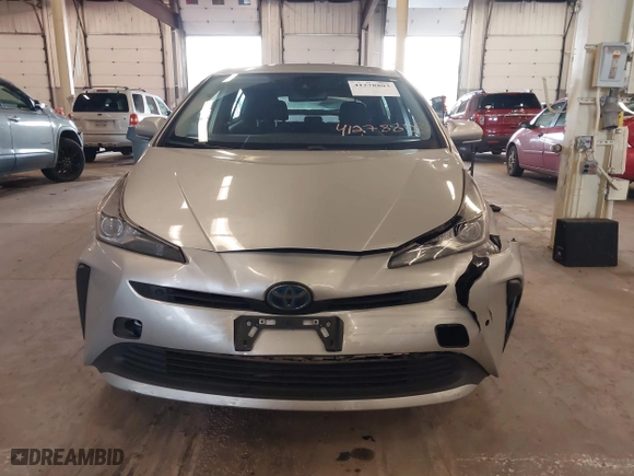 2020 Toyota Prius L Eco with VIN JTDKARFU9L3104185, listed as a IAAI auction lot 41278803 with 108,686 mi miles. Bid and sale history available at carsss.com. Image 12.