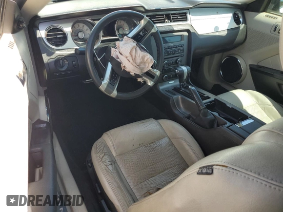 2010 Ford Mustang V6 with VIN 1ZVBP8AN8A5132387, listed as a Copart auction lot 52968645 with 127,466 mi miles and Salvage Title. Bid and sale history available at DreamBid. Image 8.