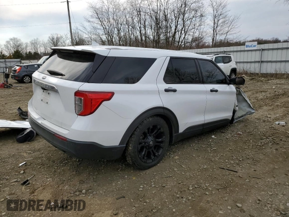 2020 Ford Explorer with VIN 1FMSK7BH9LGD16275, listed as a Copart auction lot 49997575 with 0 mi miles and Salvage Title. Bid and sale history available at carsss.com. Image 3.