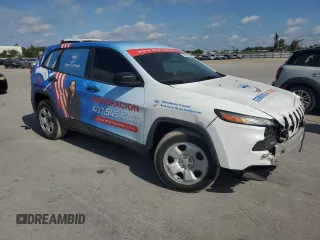 2015 Jeep Cherokee Sport with VIN 1C4PJLAB2FW517187, listed as a Copart auction lot 53252985 with 118,098 mi miles and Salvage Title. Bid and sale history available at carsss.com. Image 4.