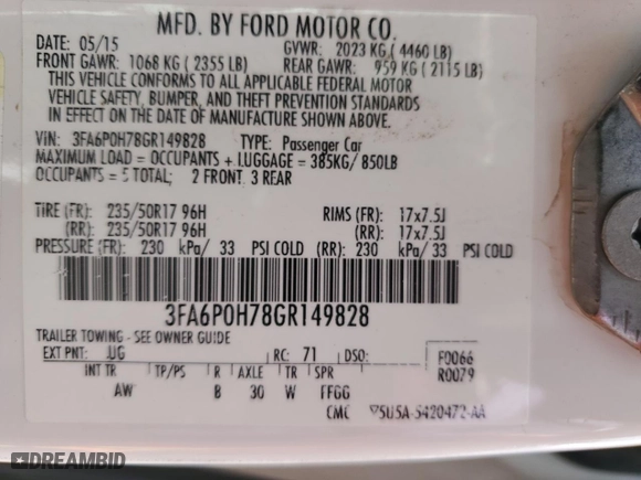 2016 Ford Fusion SE with VIN 3FA6P0H78GR149828, listed as a Copart auction lot 48705975 with 204,906 mi miles and Salvage Title. Bid and sale history available at carsss.com. Image 12.