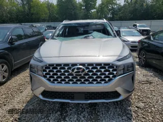 2021 Hyundai Santa Fe Hybrid Blue with VIN KM8S2DA13MU005964, listed as a Copart auction lot 60762283 with 10,314 mi miles and Non Repairable. Bid and sale history available at carsss.com. Image 5.