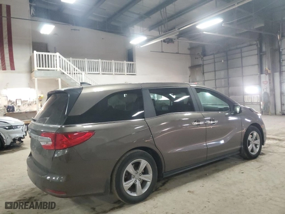 2019 Honda Odyssey EX-L with VIN 5FNRL6H71KB054365, listed as a Copart auction lot 87614725 with 29,153 mi miles and Salvage Title. Bid and sale history available at carsss.com. Image 3.