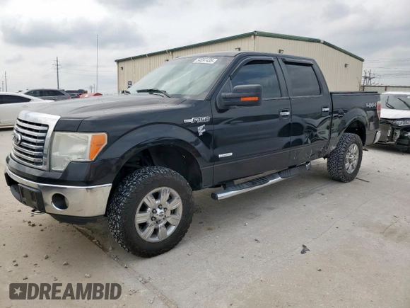 2012 Ford F-150 XL with VIN 1FTFW1ETXCFB32623, listed as a Copart auction lot 54597435 with 210,722 mi miles and Salvage Title. Bid and sale history available at DreamBid. Image 1.