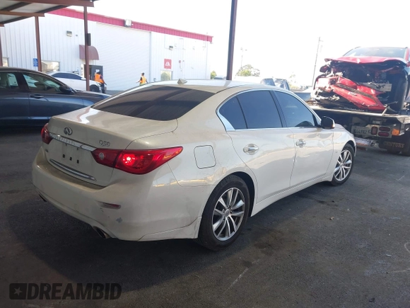 2015 Infiniti Q50 Premium with VIN JN1BV7AR2FM418211, listed as a IAAI auction lot 42626812 with 72,068 mi miles and . Bid and sale history available at DreamBid. Image 4.