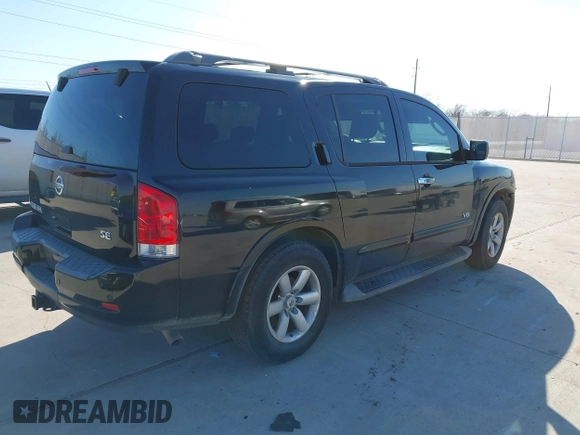 2008 Nissan Armada SE z VIN 5N1BA08D18N602669, wystawiony jako IAAI lot #41653129 z przebiegiem Nie podano mil oraz . Historia ofert i sprzedaży dostępna na DreamBid. Obrazek 4.
