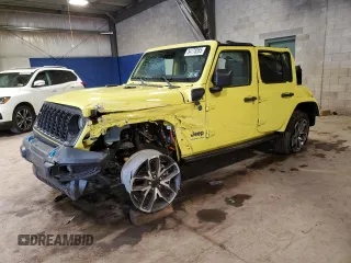 2024 Jeep Wrangler Sport S z VIN 1C4RJXN62RW119267, wystawiony jako Copart lot #54778265 z przebiegiem 1 803 mil mil oraz Szkoda całkowita • Salvage title. Historia ofert i sprzedaży dostępna na DreamBid. Obrazek 1.