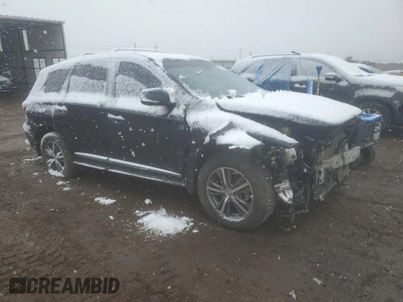 2018 Infiniti QX60 with VIN 5N1DL0MM4JC504794, listed as a Copart auction lot 53173535 with 112,282 mi miles and Salvage Title. Bid and sale history available at DreamBid. Image 4.