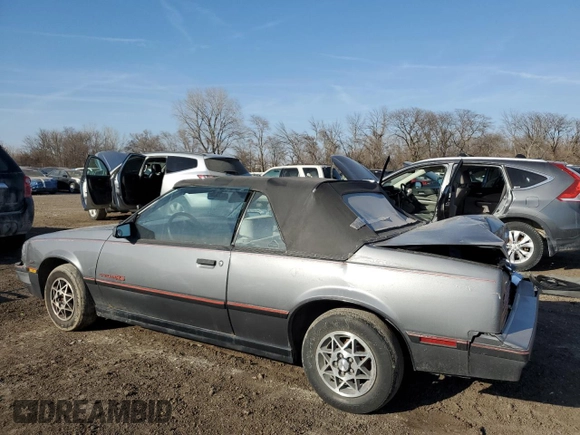 1987 Chevrolet Cavalier with VIN 1G1JE31W5H7194966, listed as a Copart auction lot 48345315 with 111,052 mi miles and Salvage Title. Bid and sale history available at DreamBid. Image 2.