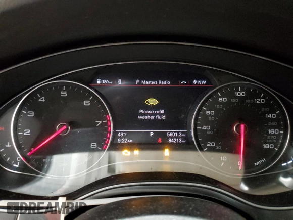 2016 Audi A6 2.0T Premium with VIN WAUFFAFCXGN179979, listed as a Copart auction lot 52529755 with 84,213 mi miles and Salvage Title. Bid and sale history available at carsss.com. Image 9.