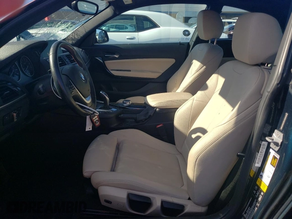 2017 BMW 2 Series 230i xDrive with VIN WBA2H9C35HV642432, listed as a Copart auction lot 78907754 with 57,866 mi miles and Salvage Title. Bid and sale history available at carsss.com. Image 7.