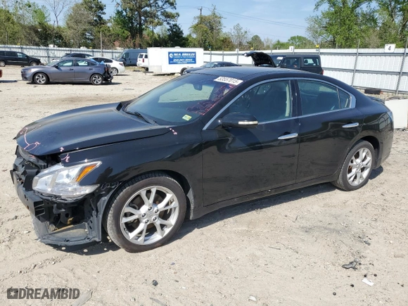 2014 Nissan Maxima 3.5 SV w/Sport Pkg with VIN 1N4AA5APXEC473717, listed as a Copart auction lot 53557015 with 181,629 mi miles and Salvage Title. Bid and sale history available at carsss.com. Image 1.