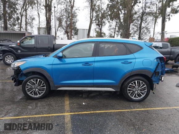 2019 Hyundai Tucson Ultimate with VIN KM8J3CAL9KU990451, listed as a IAAI auction lot 41546822 with 83,536 mi miles. Bid and sale history available at carsss.com. Image 15.
