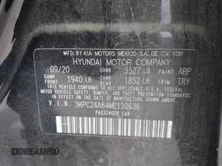 2021 Hyundai Accent SE с VIN 3KPC24A64ME130636, выставлен на аукционе IAAI как лот 42296057 с пробегом 107 642 миль миль и . История ставок и продаж доступна на DreamBid. Изображение 9.