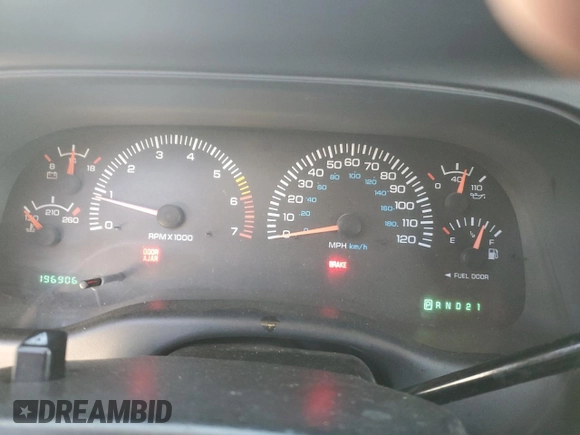 2000 Dodge Dakota Sport with VIN 1B7GG2AN2YS770376, listed as a Copart auction lot 42437485 with 196,906 mi miles and Salvage Title. Bid and sale history available at carsss.com. Image 9.