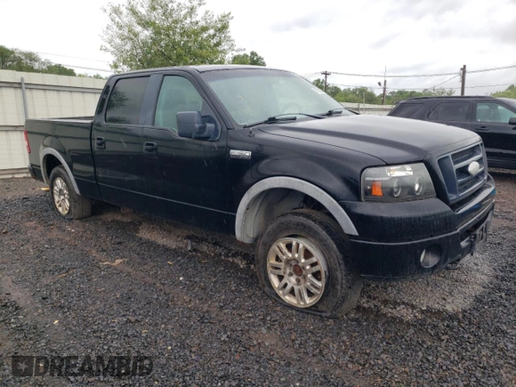 2007 Ford F-150 XLT with VIN 1FTPW14577FA34615, listed as a Copart auction lot 57832535 with 288,760 mi miles and Clean title. Bid and sale history available at DreamBid. Image 4.