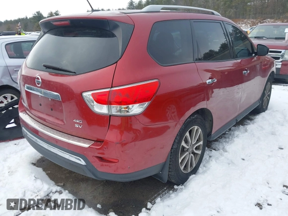 2014 Nissan Pathfinder Platinum with VIN 5N1AR2MM0EC688604, listed as a IAAI auction lot 41434433 with 131,142 mi miles and . Bid and sale history available at DreamBid. Image 4.