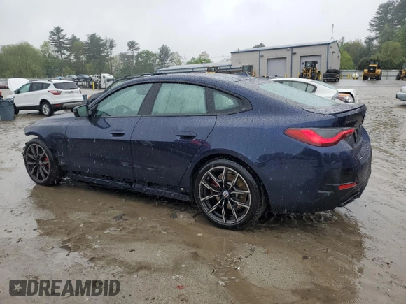 2022 BMW 4 Series M440i xDrive with VIN WBA13AW04NFM50227, listed as a Copart auction lot 55770745 with 36,788 mi miles and Salvage title. Bid and sale history available at DreamBid. Image 2.