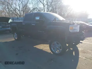 2015 GMC Sierra 2500HD available WiFi Denali with VIN 1GT120E87FF638538, listed as a IAAI auction lot 41425503 with 126,384 mi miles. Bid and sale history available at carsss.com. Image 1.