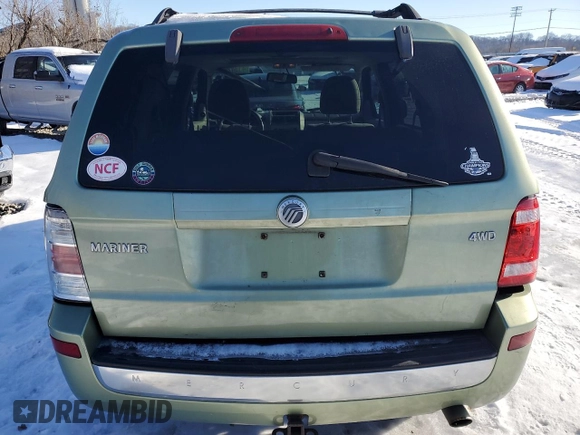 2009 Mercury Mariner with VIN 4M2CU91G29KJ09086, listed as a Copart auction lot 41342835 with 200,207 mi miles and Clean title. Bid and sale history available at DreamBid. Image 6.