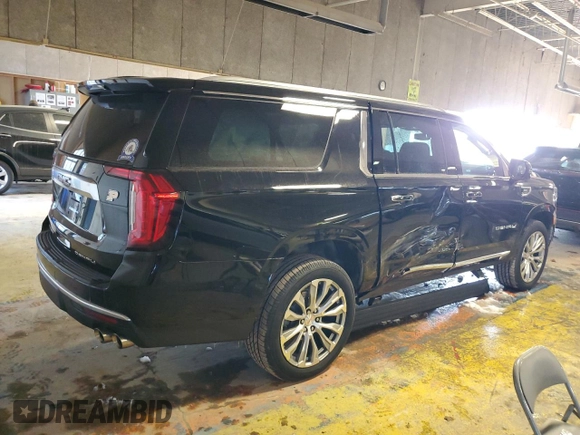 2022 GMC Yukon XL Denali with VIN 1GKS2JKL5NR351199, listed as a Copart auction lot 42366055 with 51,021 mi miles and Salvage Title. Bid and sale history available at carsss.com. Image 3.