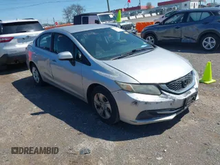 2014 Honda Civic Sedan LX with VIN 19XFB2F53EE052885, listed as a IAAI auction lot 42043162 with 264,931 mi miles. Bid and sale history available at carsss.com. Image 1.