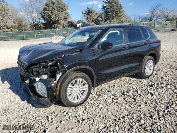 2024 Mitsubishi Outlander ES with VIN JA4J4UA85RZ079088, listed as a Copart auction lot 80286794 with 6,098 mi miles and Salvage Title. Bid and sale history available at carsss.com. Image 1.