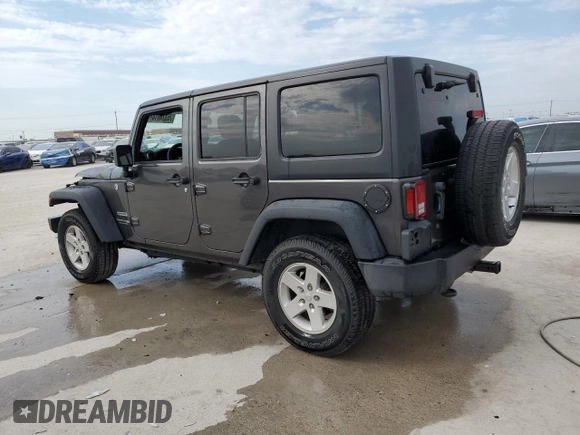 2018 Jeep Wrangler JK Unlimited Sport S with VIN 1C4BJWDG9JL835451, listed as a Copart auction lot 75324614 with 0 mi miles and Non Repairable. Bid and sale history available at carsss.com. Image 2.