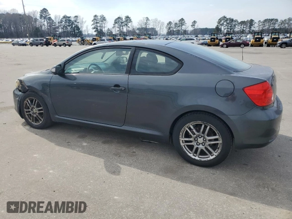 2005 Scion tC with VIN JTKDE177450057703, listed as a Copart auction lot 46842755 with 190,486 mi miles and Salvage Title. Bid and sale history available at carsss.com. Image 2.