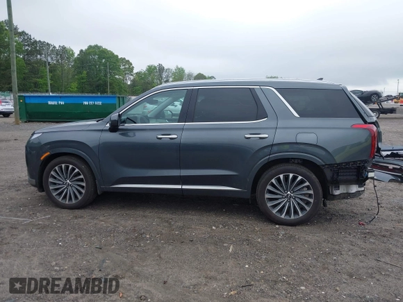 2024 Hyundai Palisade Calligraphy z VIN KM8R7DGE5RU806672, wystawiony jako IAAI lot #42119069 z przebiegiem 8 325 mil mil oraz . Historia ofert i sprzedaży dostępna na DreamBid. Obrazek 15.