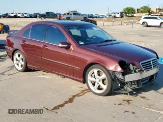 2006 Mercedes-Benz C 230 Sport with VIN WDBRF52H26F822471, listed as a Copart auction lot 51957955 with 146,176 mi miles and Salvage Title. Bid and sale history available at carsss.com. Image 4.
