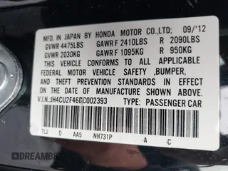 2013 Acura TSX с VIN JH4CU2F46DC002393, выставлен на аукционе IAAI как лот 42187862 с пробегом 64 965 миль миль и . История ставок и продаж доступна на DreamBid. Изображение 9.